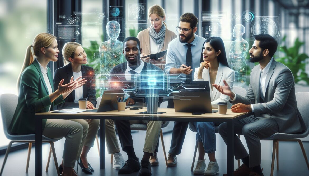 An Image Illustrationg Navigating the AI Revolution: Opportunities and Challenges for Professionals