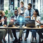 An Image Illustrationg Navigating the AI Revolution: Opportunities and Challenges for Professionals