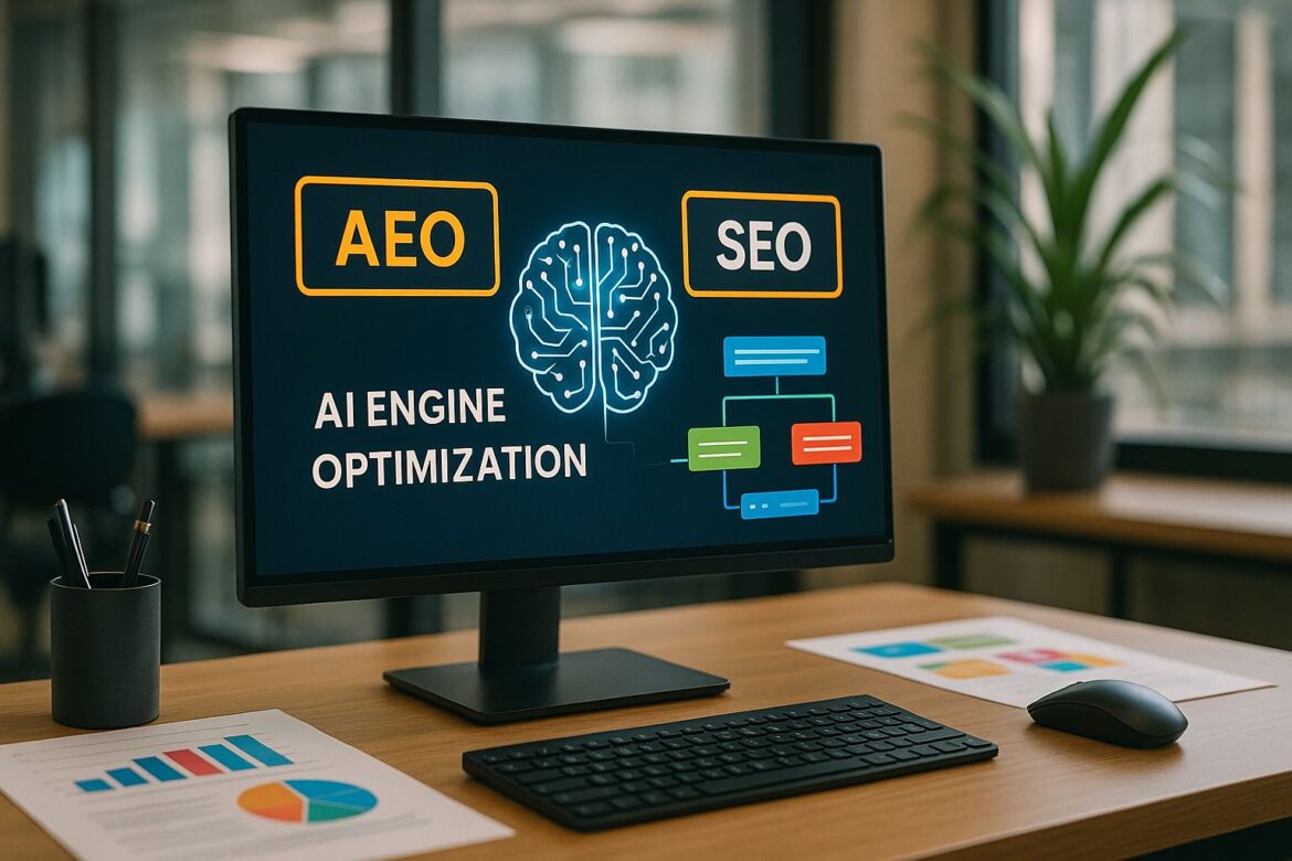 An Image Illustrationg AEO vs GEO: Is There Really Any Difference? Your Guide to AI Engine Optimization