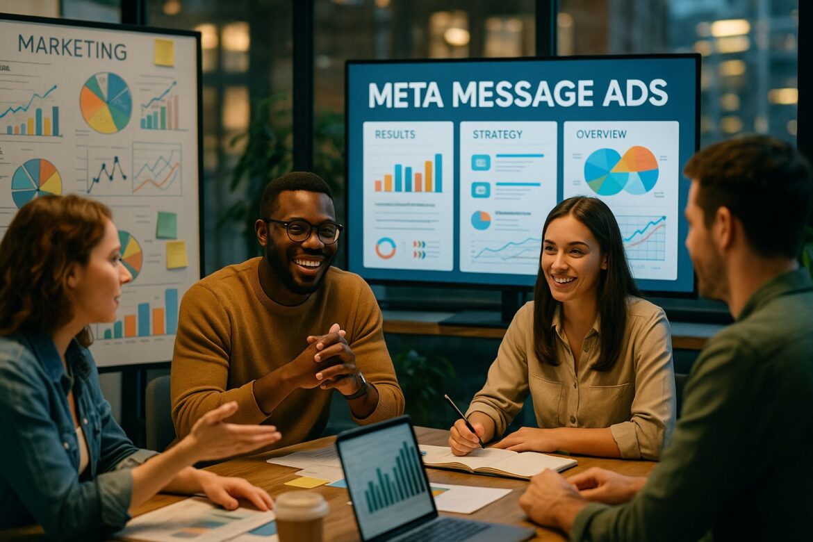 An Image Illustrationg Mastering Meta Message Ads
