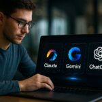 An Image Illustrationg Navigating the Pros and Pitfalls of AI Tools: A Personal Experience with Cloud, Gemini, and ChatGPT
